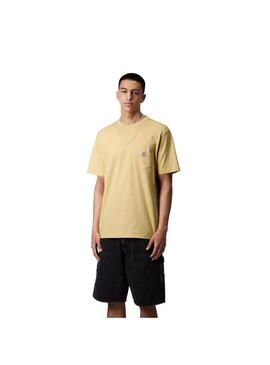 Camiseta Hombre Carhartt WIP Pocket Amarilla