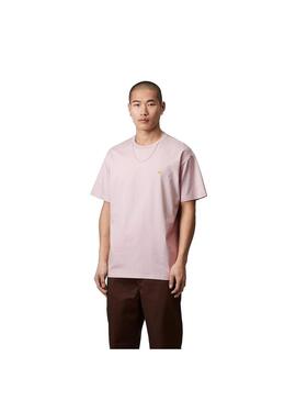 Camiseta Hombre Carhartt WIP Chase Rosa