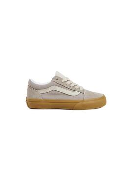 Zapatilla Niño/a Vans Old Skool Gris Caramelo