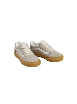 Zapatilla Niño/a Vans Old Skool Gris Caramelo