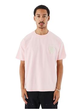 Camiseta Hombre Project X Paris Corazón Rosa