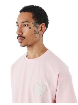 Camiseta Hombre Project X Paris Corazón Rosa