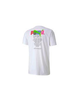 Camiseta Chico Puma Graphic Tee TFS Blanca