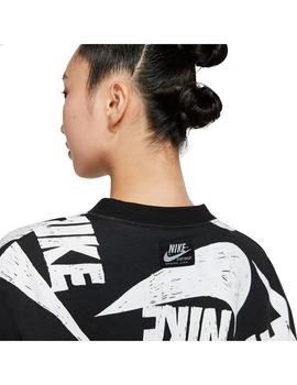 Sudadera Mujer Nike Sportswear Negro/Blanco