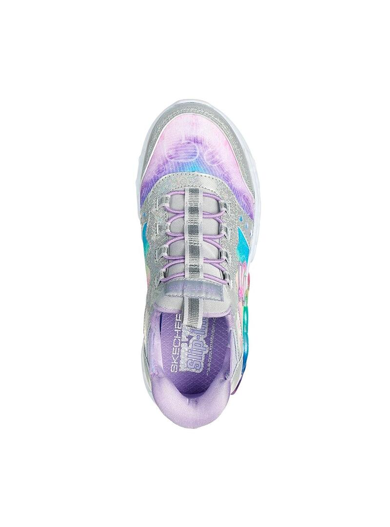 Zapatilla Niña Skechers Infinite Rosa Plata