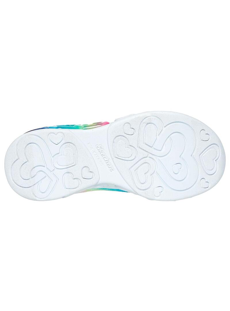 Zapatilla Niña Skechers Infinite Rosa Plata