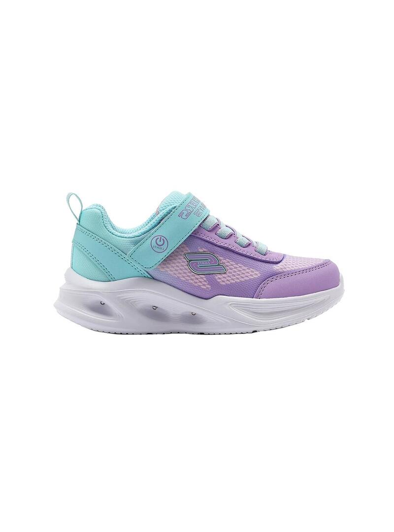 Zapatilla Niña/o Skechers Solar Glow Rosa/Turquesa SKECHERS para Niña | Deportes Trisport