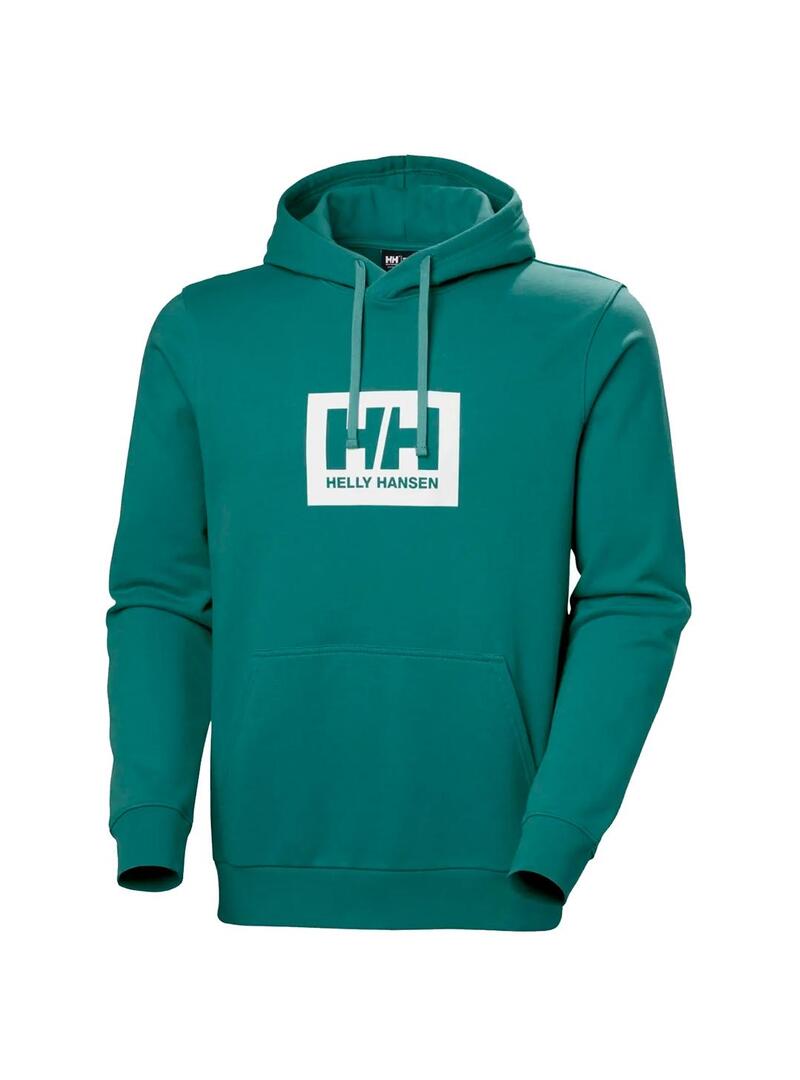 Sudadera Hombre Helly Hansen Box Hoodie Verde HELLY HANSEN para Hombre | Deportes Trisport