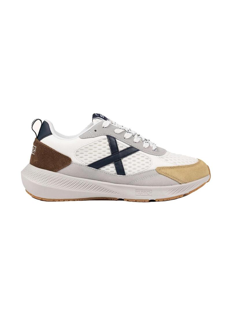 Zapatilla Hombre Munich Loop 05 Blanca Marino Marron Munich para Hombre | Deportes Trisport