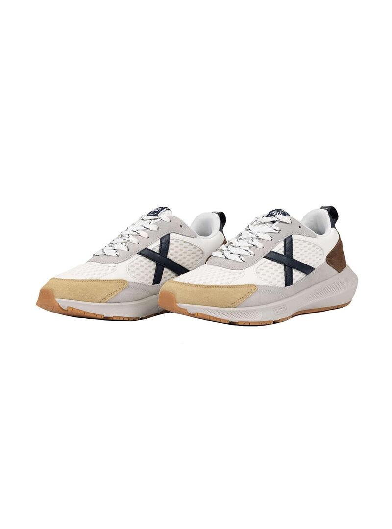 Zapatilla Hombre Munich Loop 05 Blanca Marino Marron