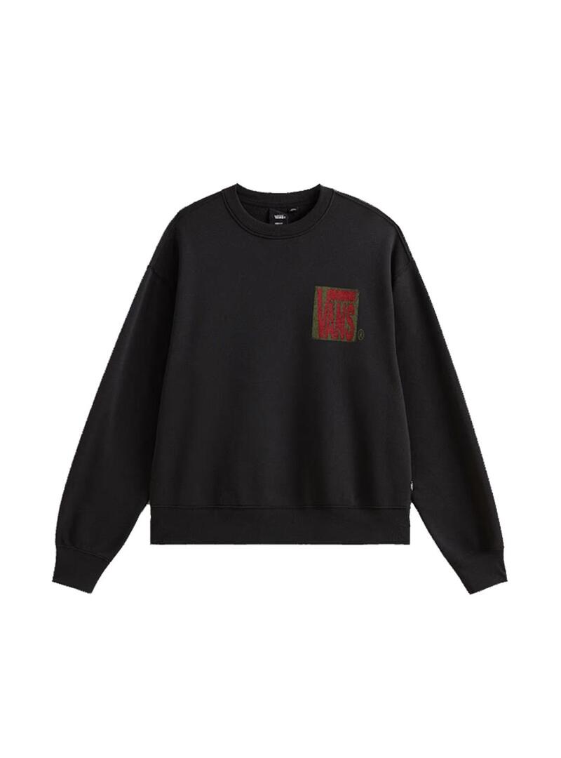 Sudadera Hombre Vans Strech Stack Crackle Negra VANS para Hombre | Deportes Trisport