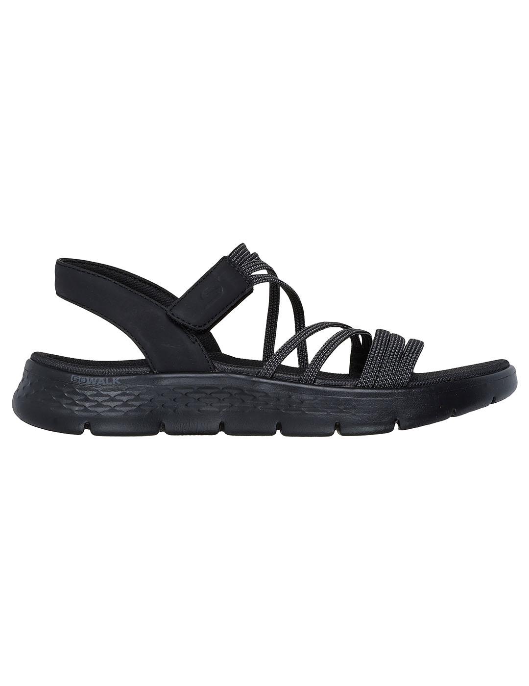 Sandalia Mujer Skechers Go Walk Flex Negro