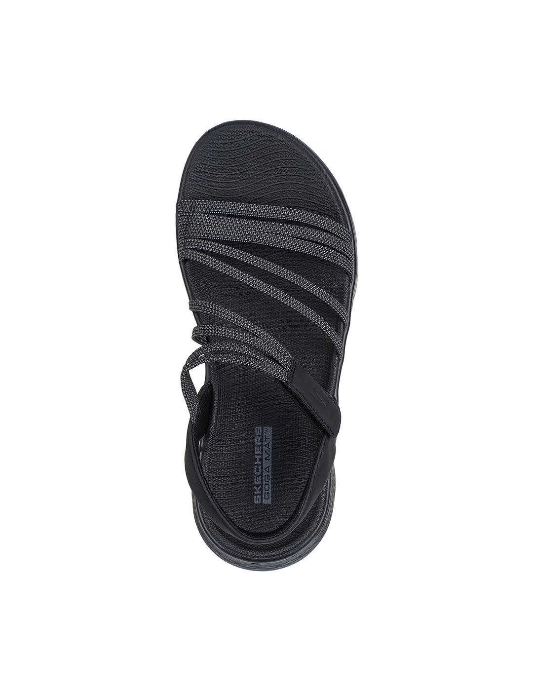 Sandalia Mujer Skechers Go Walk Flex Negro